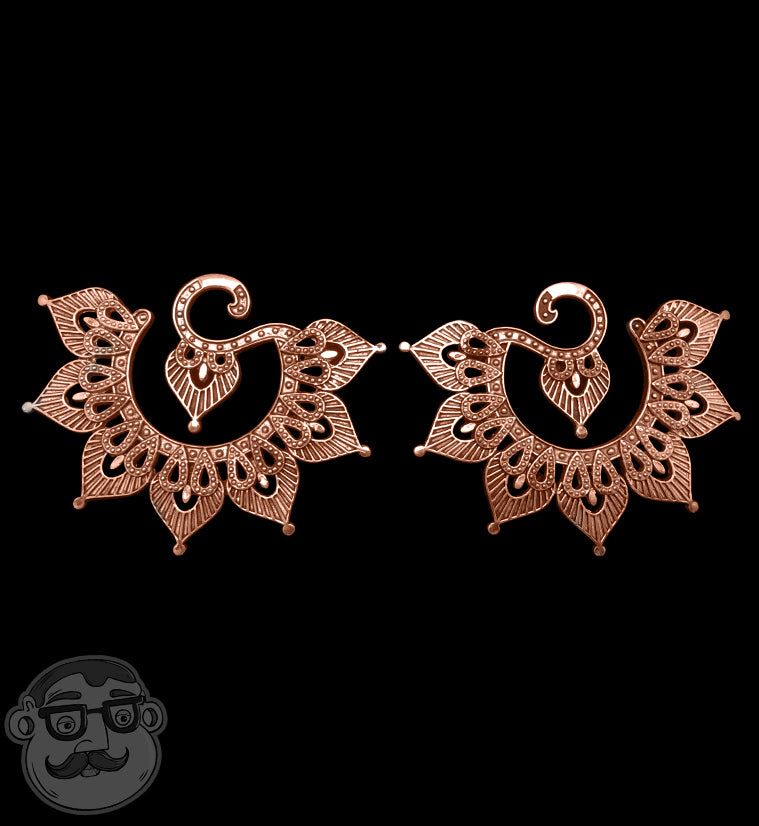 Namaste Adornments Esse de Lotus Copper Ear Weights