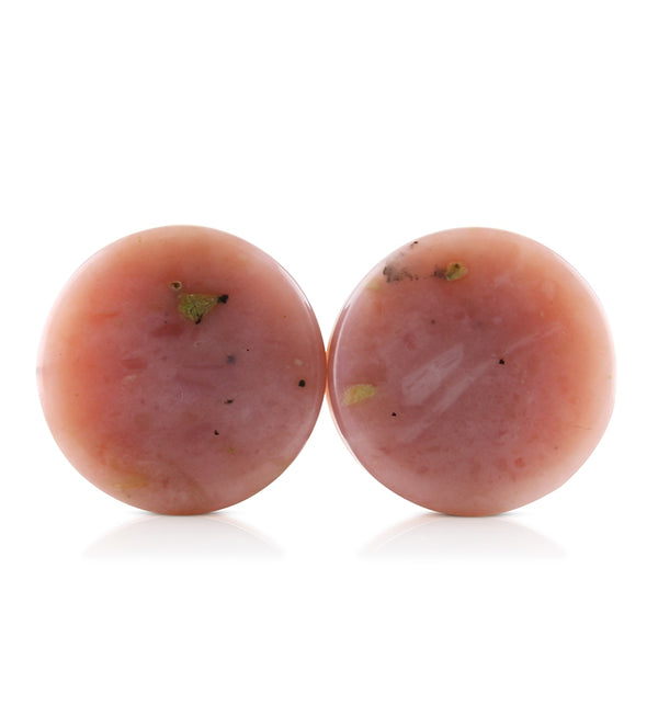 Pink Opal Stone Plugs 3/4" (19mm) Version 1