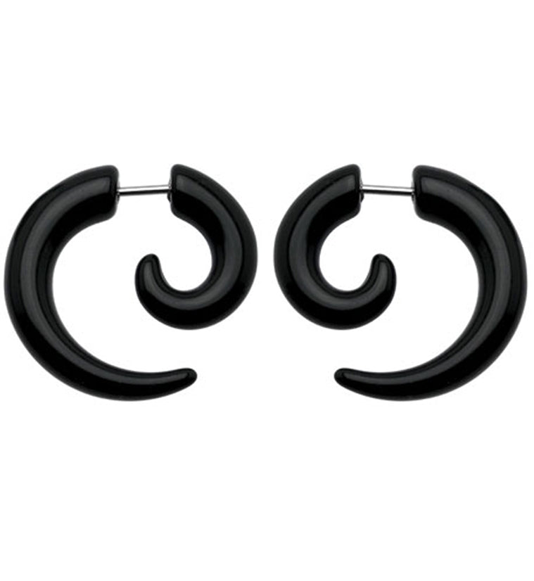 Black Fake Ear Spirals | Exotic Fake Spirals | UrbanBodyJewelry.com