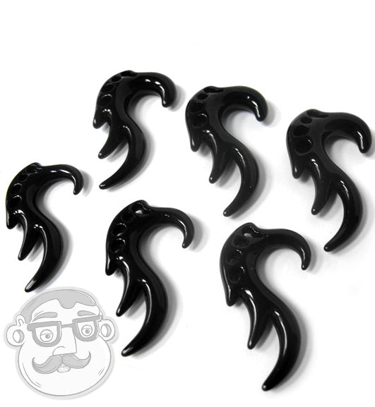 Black Tribal Antler Hanger Talons Plugs