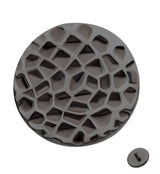 Black PVD Hammered Disk Internally Threaded Titanium Top