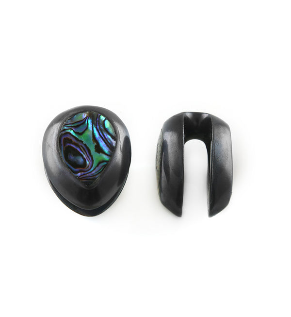 Black Abalone Knuckle Brass Ear Weights