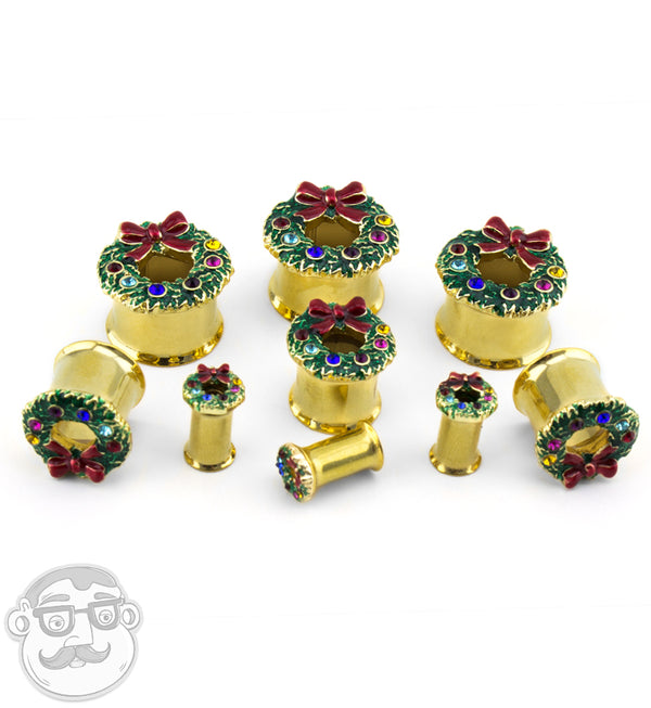 Chrsitmas Wreath PVD Gold Tunnels