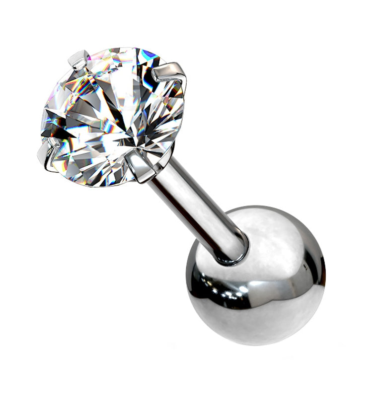 16G CZ Top Cartilage Barbell