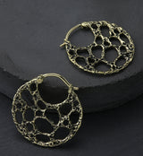 Coral Sponge Brass Hangers / Earrings