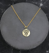 Cry Baby Brass Charm Necklace