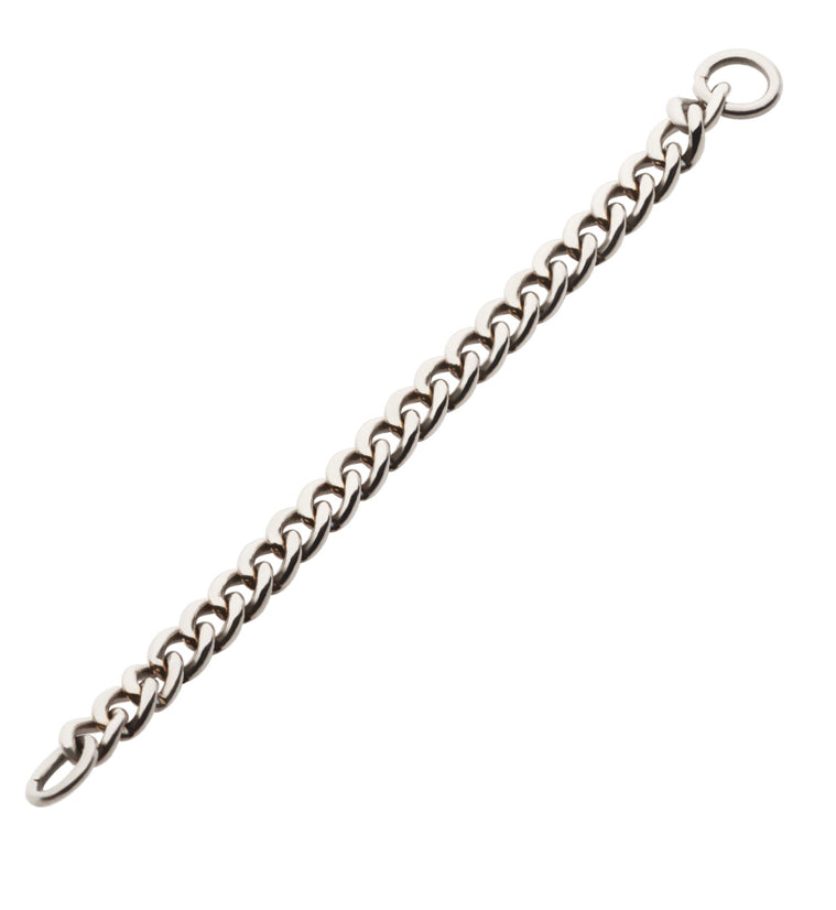 Curb Titanium Nose & Cartilage Piercing Chain | UrbanBodyJewelry.com