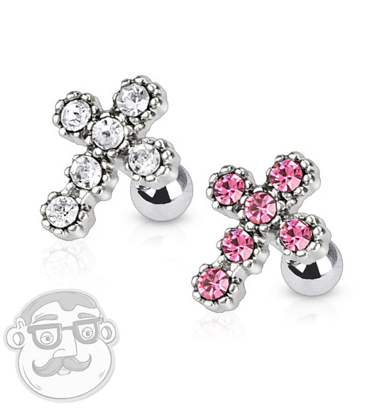 Cross Tragus Ring