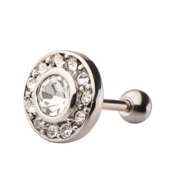 18G CZ Disk Cartilage Barbell