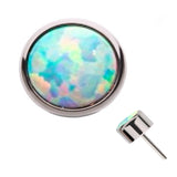 Opalite Flat Bezel Titanium Threadless Top