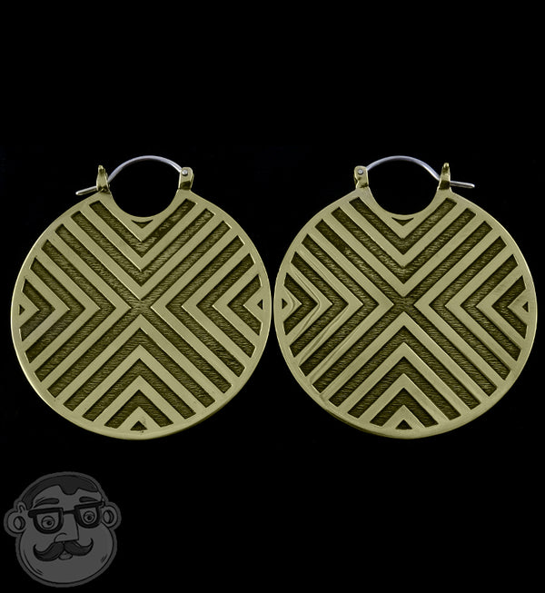 Flux Brass Earrings / Weights