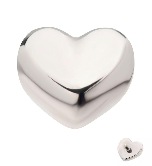 Full Heart Titanium Internally Threaded Top