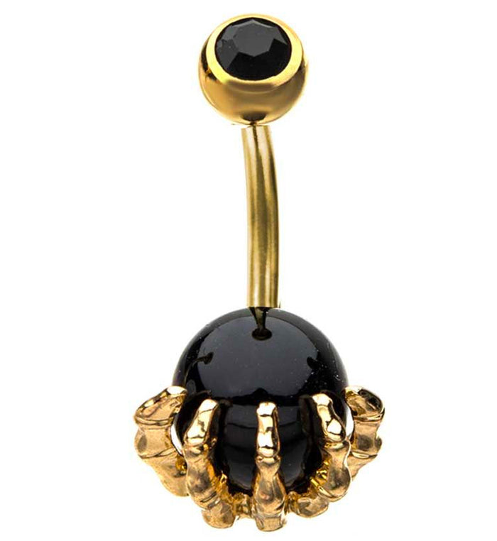 Skeleton belly button ring deals