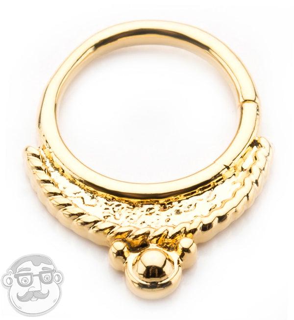 16G Listle PVD Gold Stainless Steel Septum Ring