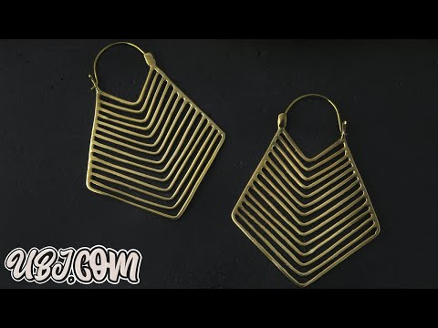 18G Scope Brass Earrings