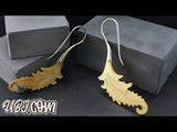 18G Pinion White Brass MOP Hangers / Earrings