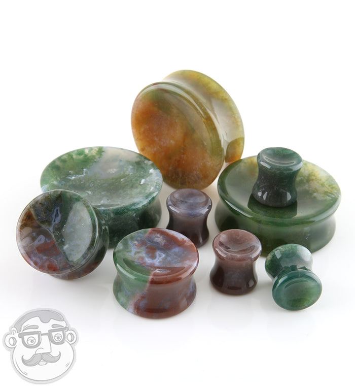 3/4” 19mm Thunderegg Agate Stone cheapest Plugs 19A