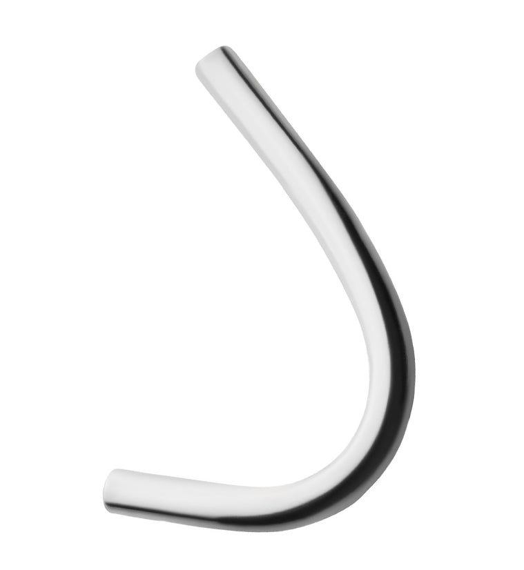 J Curve Internally Threaded Titanium Curved Barbell