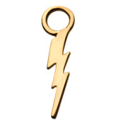 14kt Gold Lightning Charm