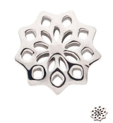 Mandala Flower Internally Threaded Titanium Top