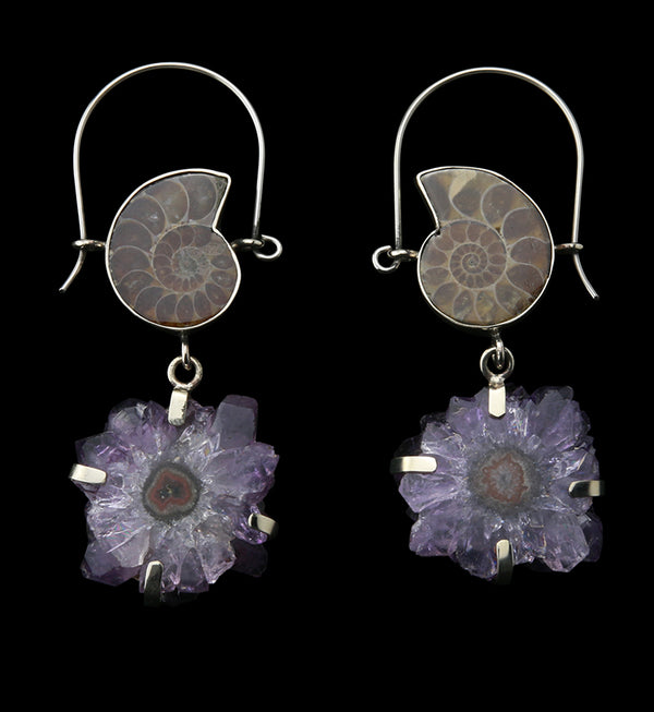 Cavern Ammonite & Stalactite Titanium Hangers