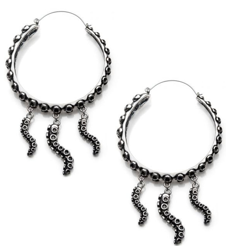 Octopus Tentacles Plug Hoops