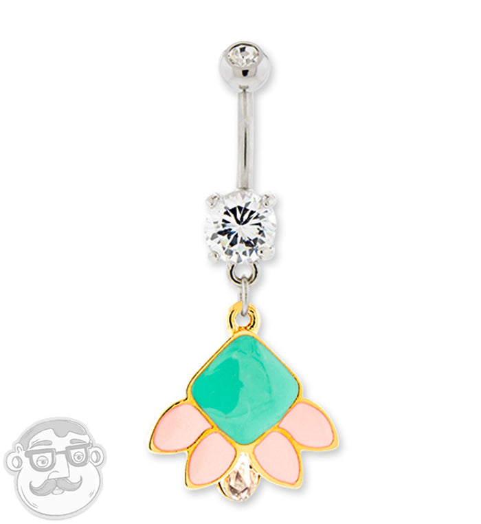 Lotus belly ring online