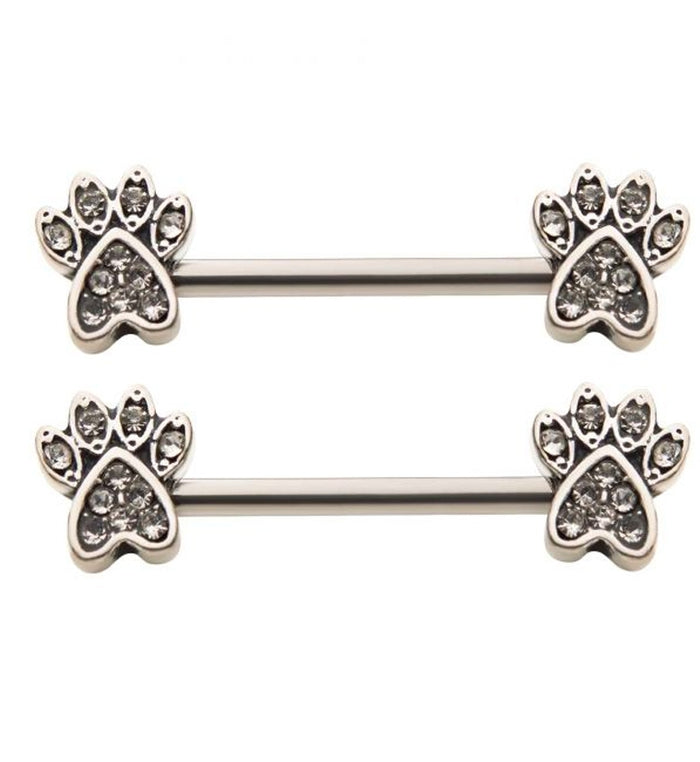 Paw print piercing jewelry deals
