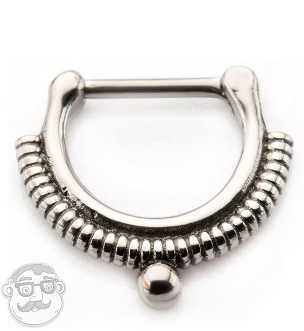 16G Pin Drop Stainless Steel Septum Clicker