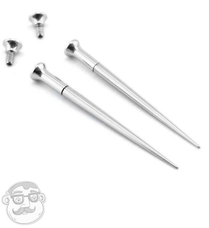 Stainless Steel Taper Tunnel Combo Ear Stretching Kit UrbanBodyJewelry
