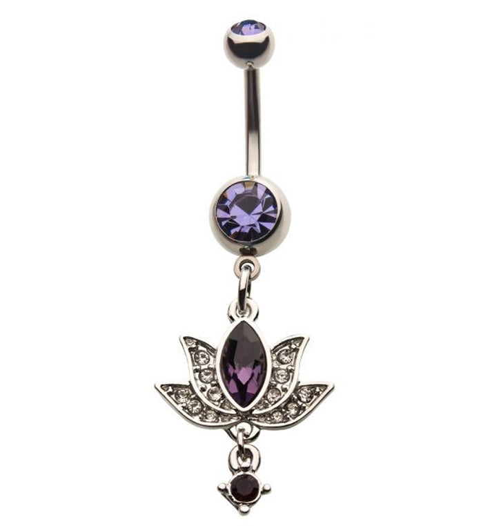 Purple belly rings store