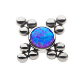 Purple Opalite Quad Titanium Threaded End