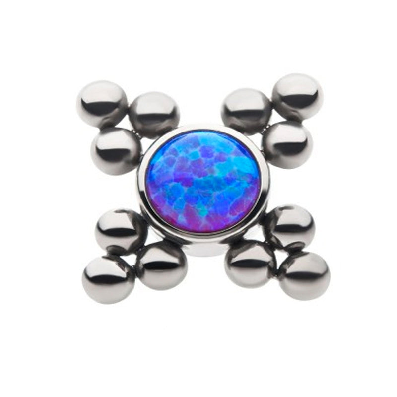 Purple Opalite Quad Titanium Threaded End