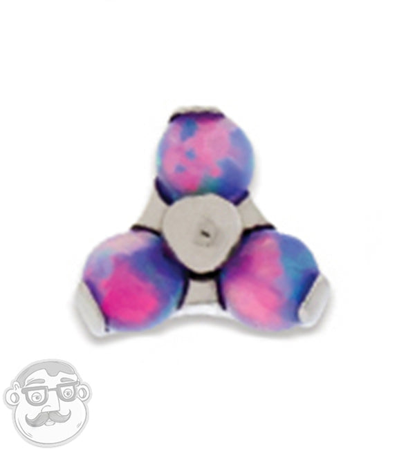 Trinity Purple Opal Titanium Threaded End