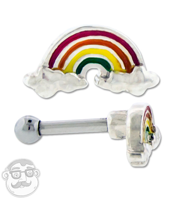 16G Rainbow Cartilage Barbell