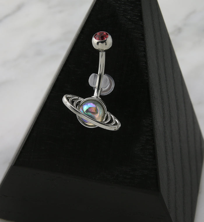 Saturn belly button ring hot sale