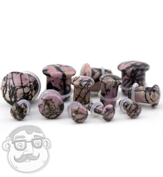 Rhodonite Stone Plugs