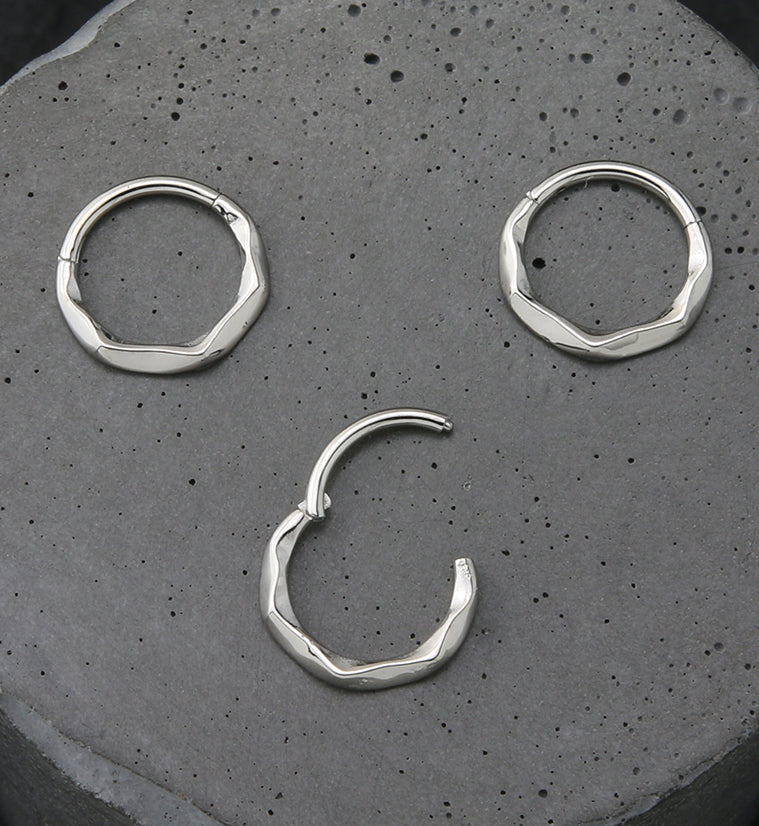 Ripple Stainless Steel Hinged Segment Ring