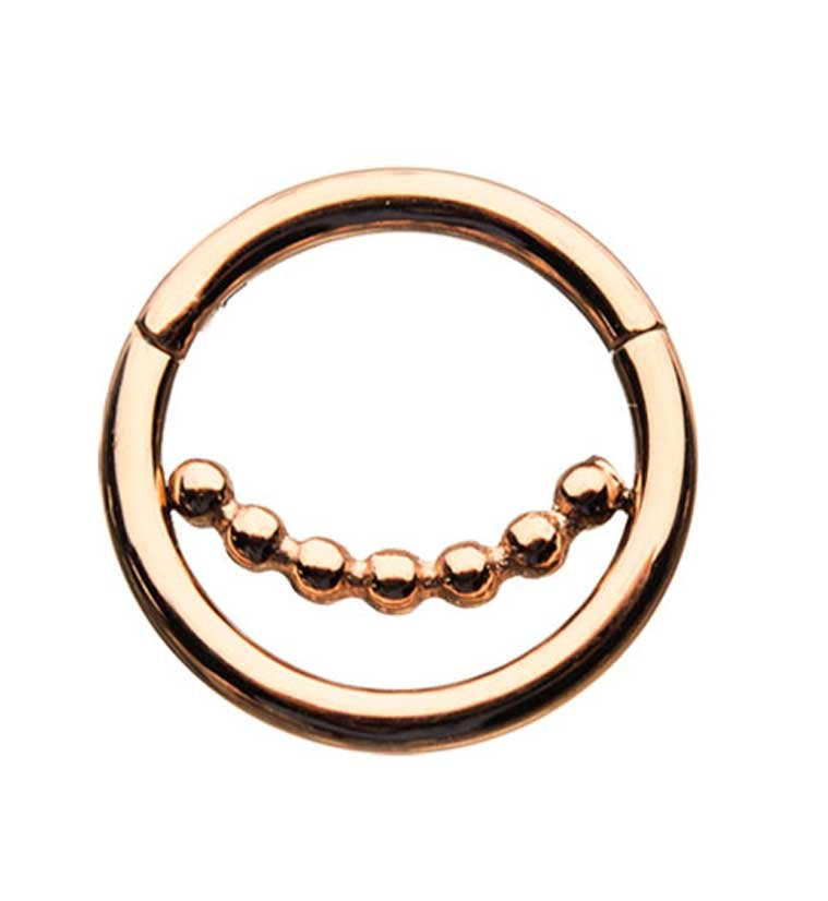 Rose Gold PVD Faint Hinged Segment Ring