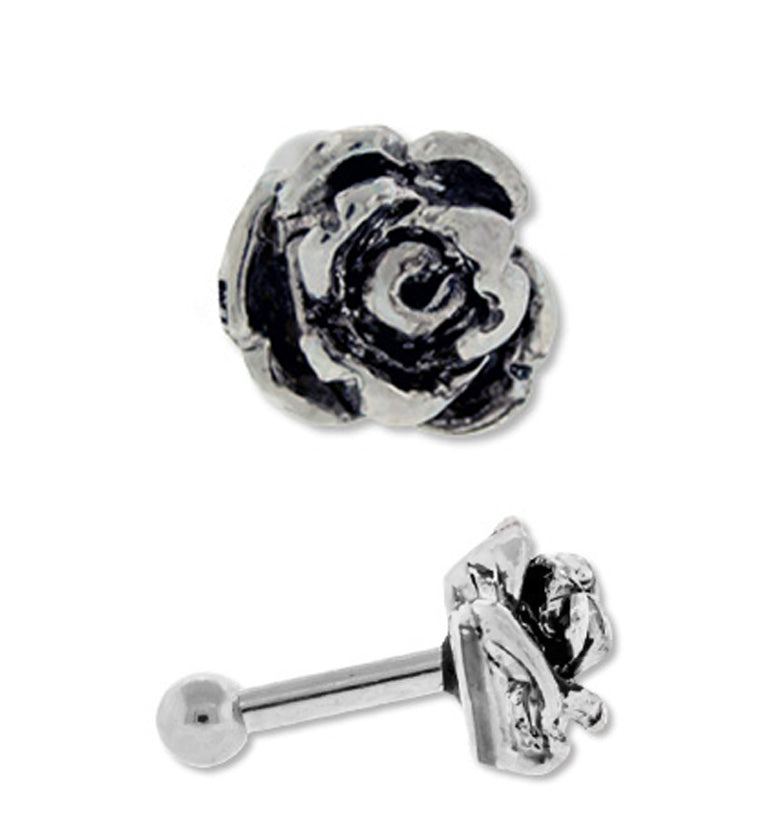 Rosebud Tragus / Cartilage Barbell