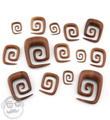 Saba Wood Square Spirals