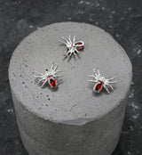 Spider Red CZ Internally Threaded Titanium Top