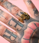 Spiral Wave Brass Ring