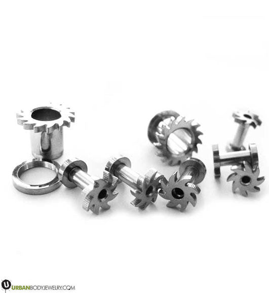 Saw Stainless Steel Ear Tunnels