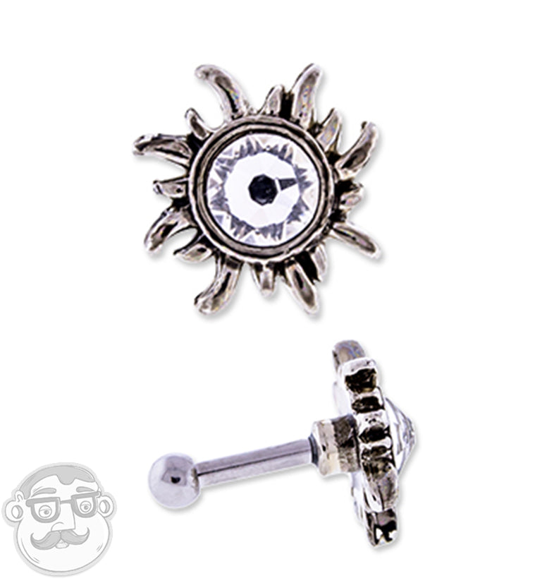 16G Solar Sun Tragus / Cartilage Barbell