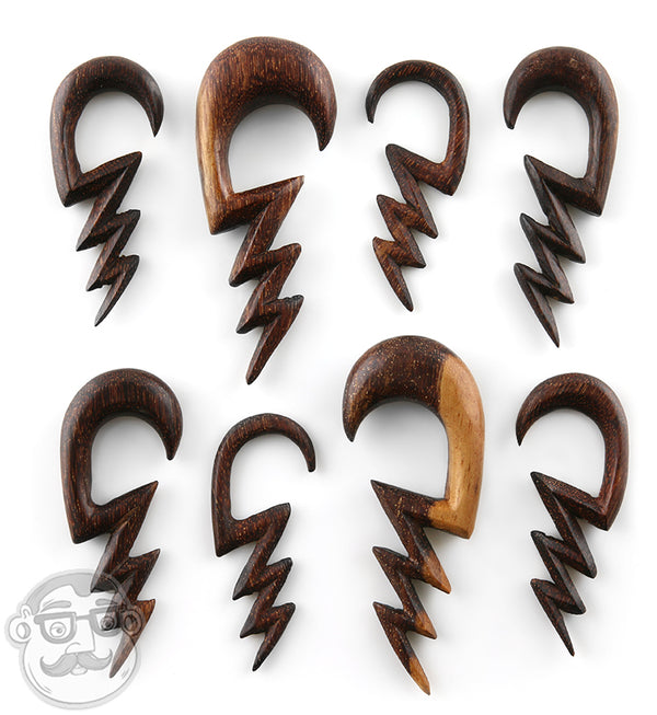 Electric Dark Tamarind Wooden Spiral Hangers