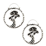 Triple Mushroom Stainless Steel Plug Hoops