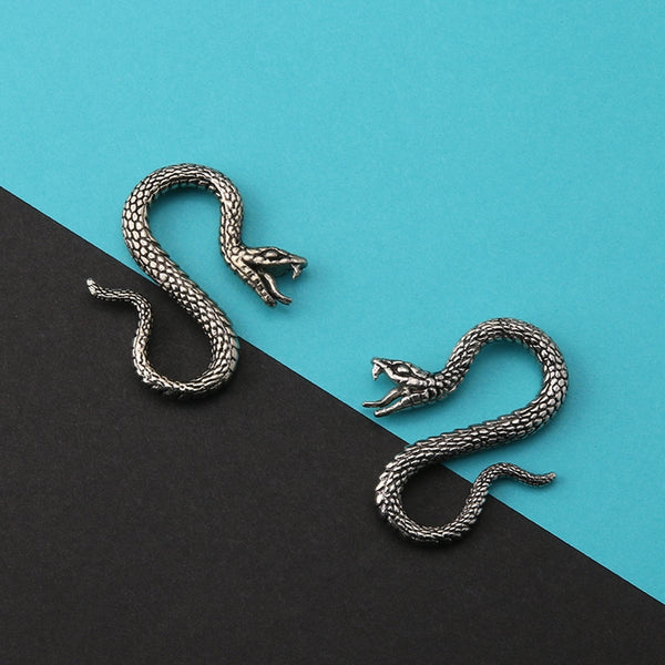 Viper Silver Snake Brass Ear Weights