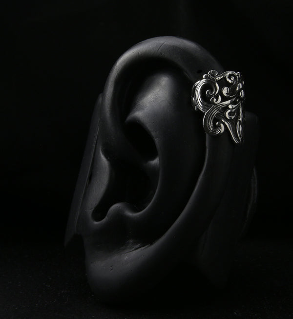 Visage White Brass Ear Cuff