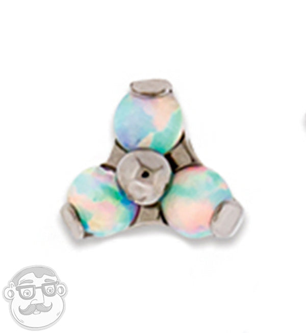 Trinity White Opal Titanium Threaded End